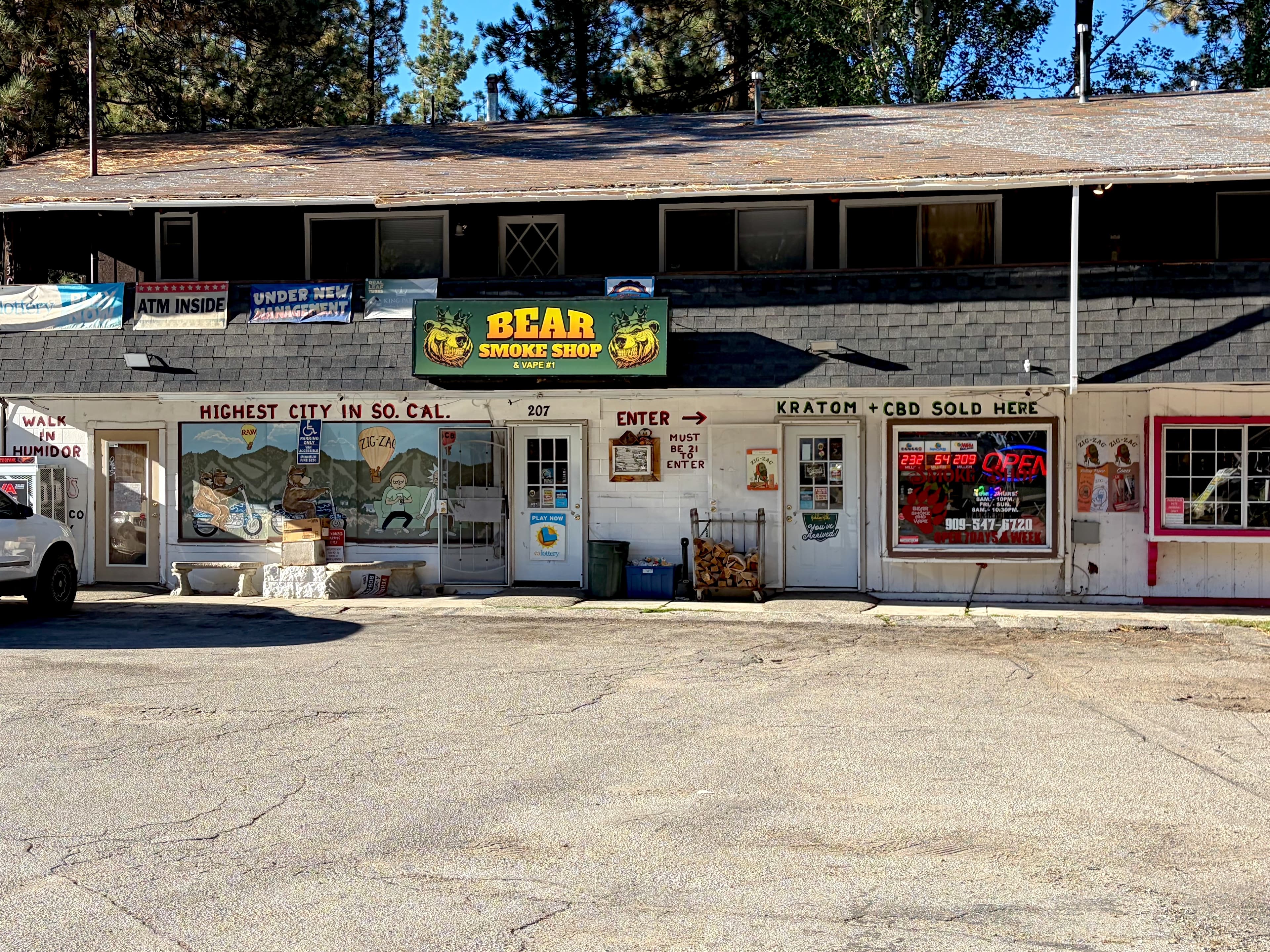 Bear Smoke N Vape storefront at 207 W Big Bear Boulevard